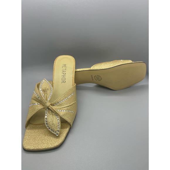 Vintage Open Toe Embellished Heel - Picture 8 of 9